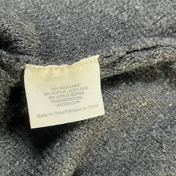 Tory Burch Sweater Womens Size XS Black Knit Wool Blend Keyhole Neck Pullover - Picture 8 of 11